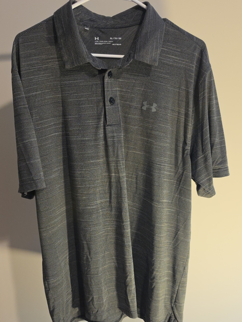 Under Armour Men’s Charcoal Heather Polo XL